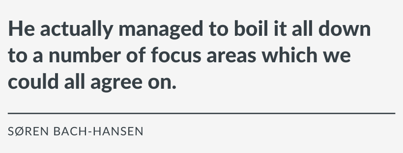 Søren Bach Hansen, Quote 1